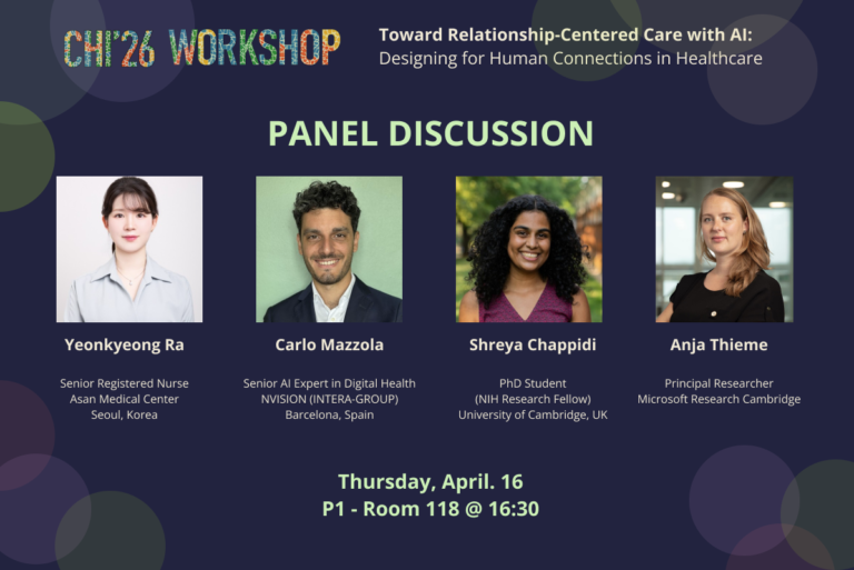 CERTAIN Brings Responsible AI and Relationship-Centered Care to CHI 2026 Workshop in Barcelona